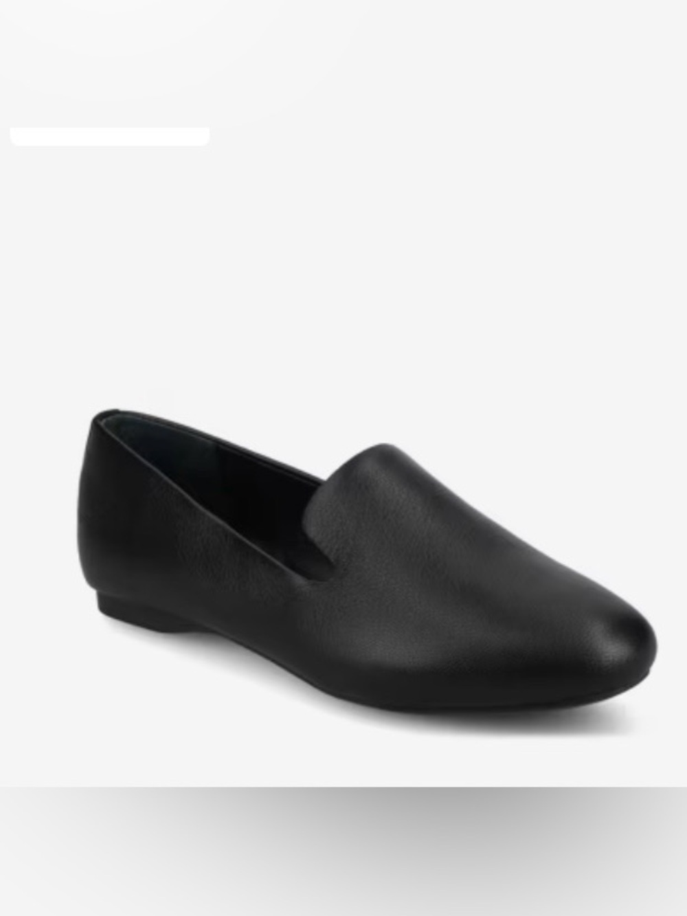 Birdies The Starling Loafer Black Leather Flats Quilted-Insole Flats (7.5)